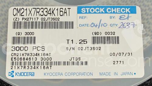 CM21X7R334K16AT CM21X7R334K16AT