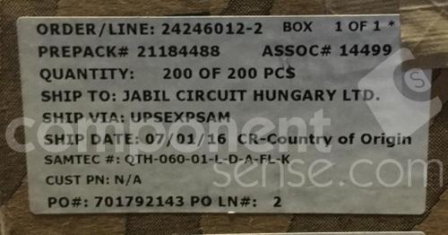 QTH-060-01-L-D-A-FL-K 